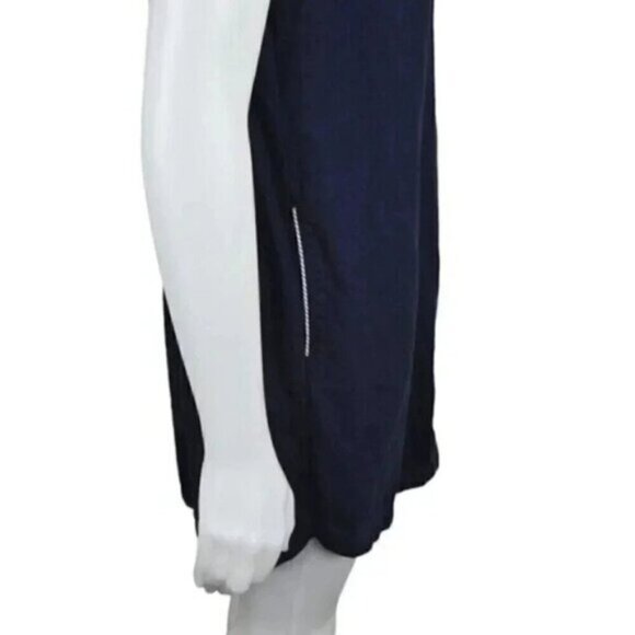 Lole Linen Blend Shirt Dress Sleeveless Mini Blue Size  Medium - Picture 5 of 9